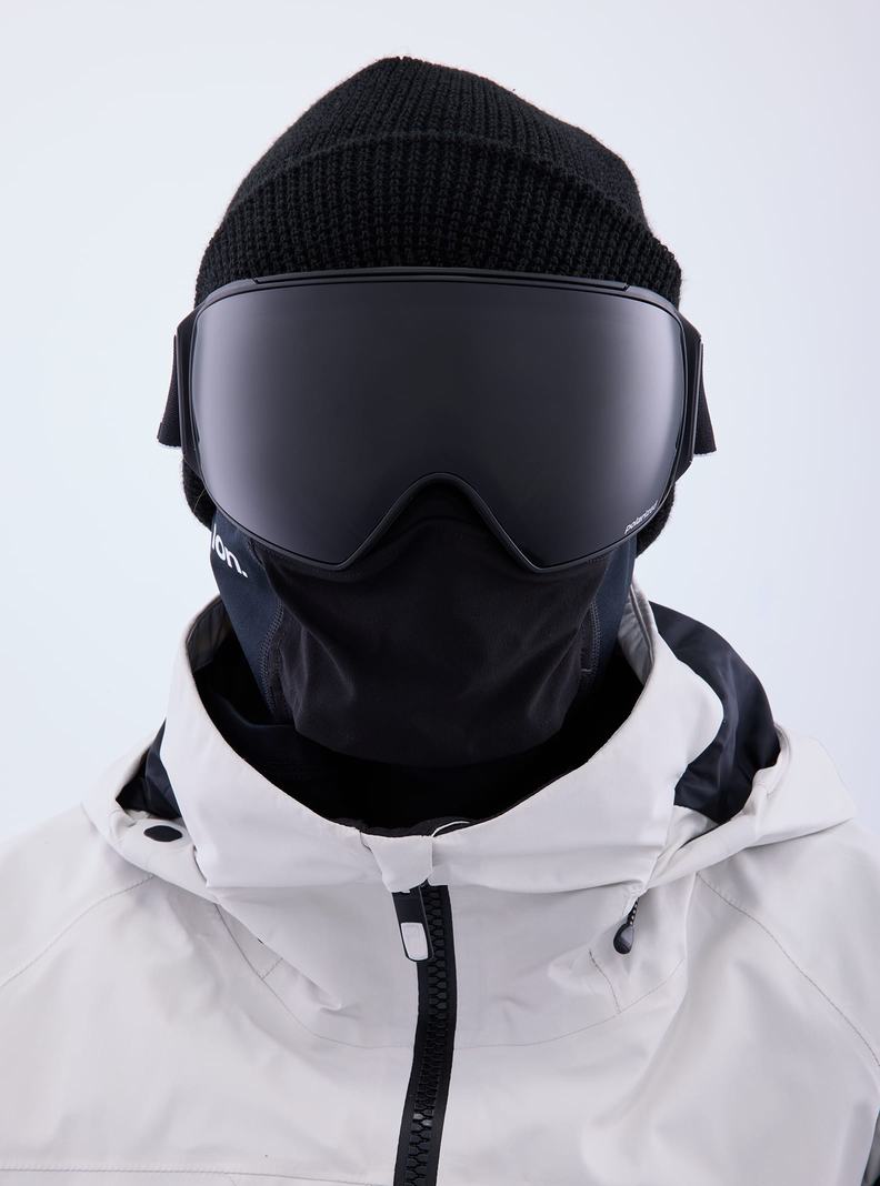 Burton Anon M4 Goggles (Polarized Toric) + Bonus PERCEIVE Lens + MFI® Face Mask Okuliare Panske Čierne Nachový | 08471-BECS