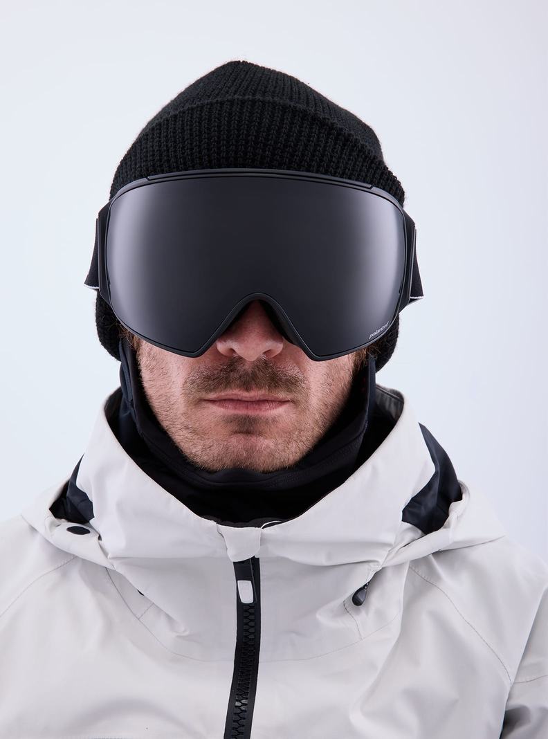 Burton Anon M4 Goggles (Polarized Toric) + Bonus PERCEIVE Lens + MFI® Face Mask Okuliare Panske Čierne Nachový | 08471-BECS