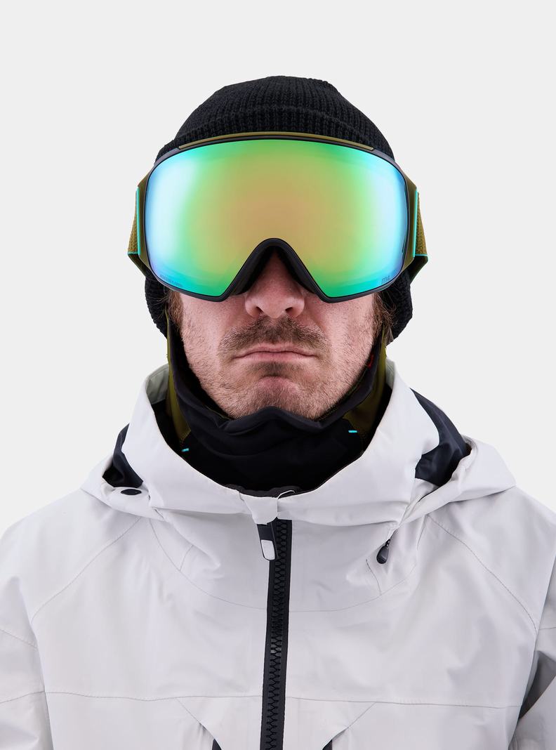 Burton Anon M4 Goggles (Toric) + Bonus Lens + MFI® Face Mask Okuliare Panske Zelene Ruzove | 02935-DECQ