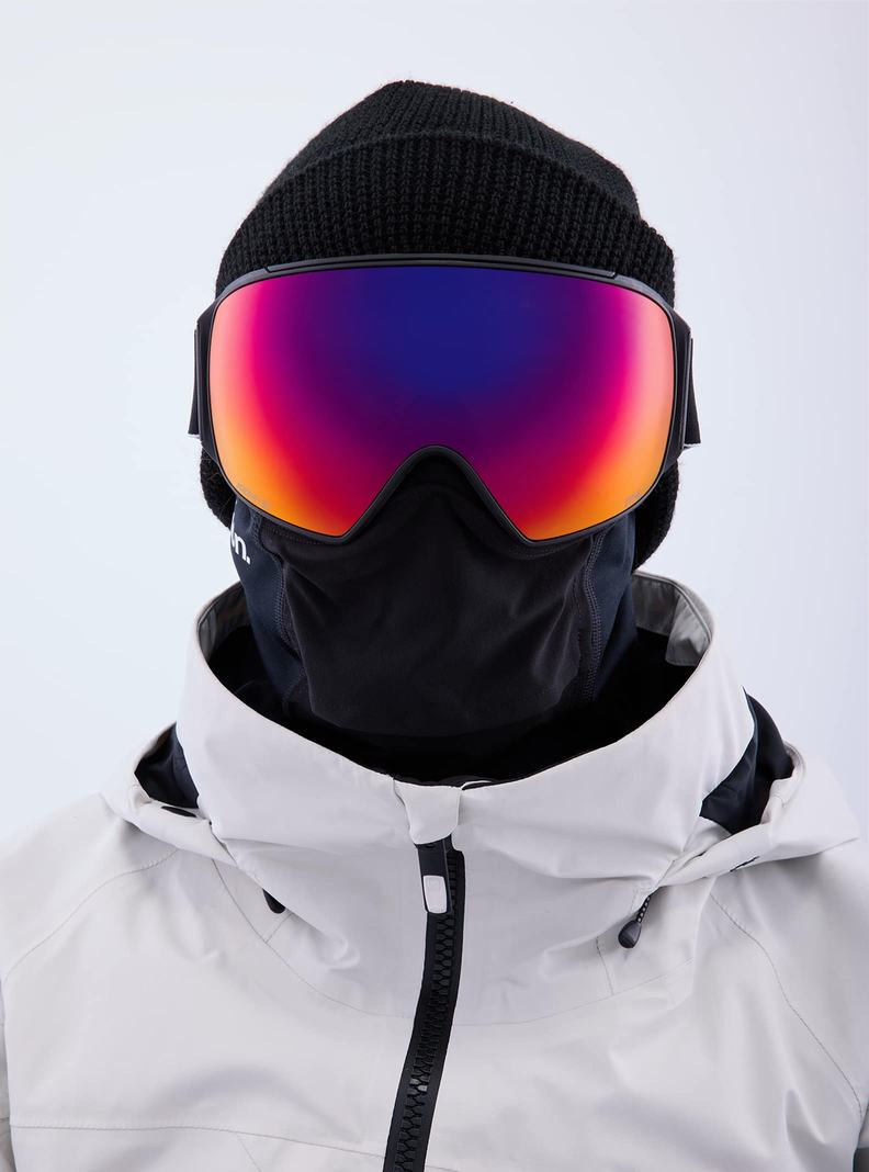 Burton Anon M4 Goggles (Toric) + Bonus Lens + MFI® Face Mask Okuliare Panske Čierne Oranžové Červené | 24806-IFPA