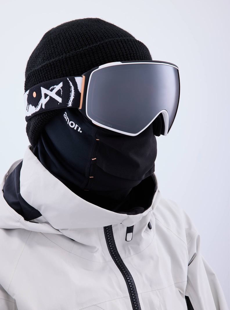 Burton Anon M4 Goggles (Toric) + Bonus Lens + MFI® Face Mask Okuliare Panske Oranžové Čierne Nachový | 57421-GXNQ