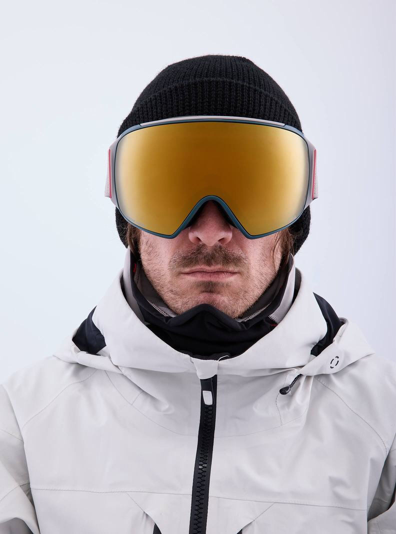 Burton Anon M4 Goggles (Toric) + Bonus Lens + MFI® Face Mask Okuliare Damske Siva Oranžové | 94367-MHYF