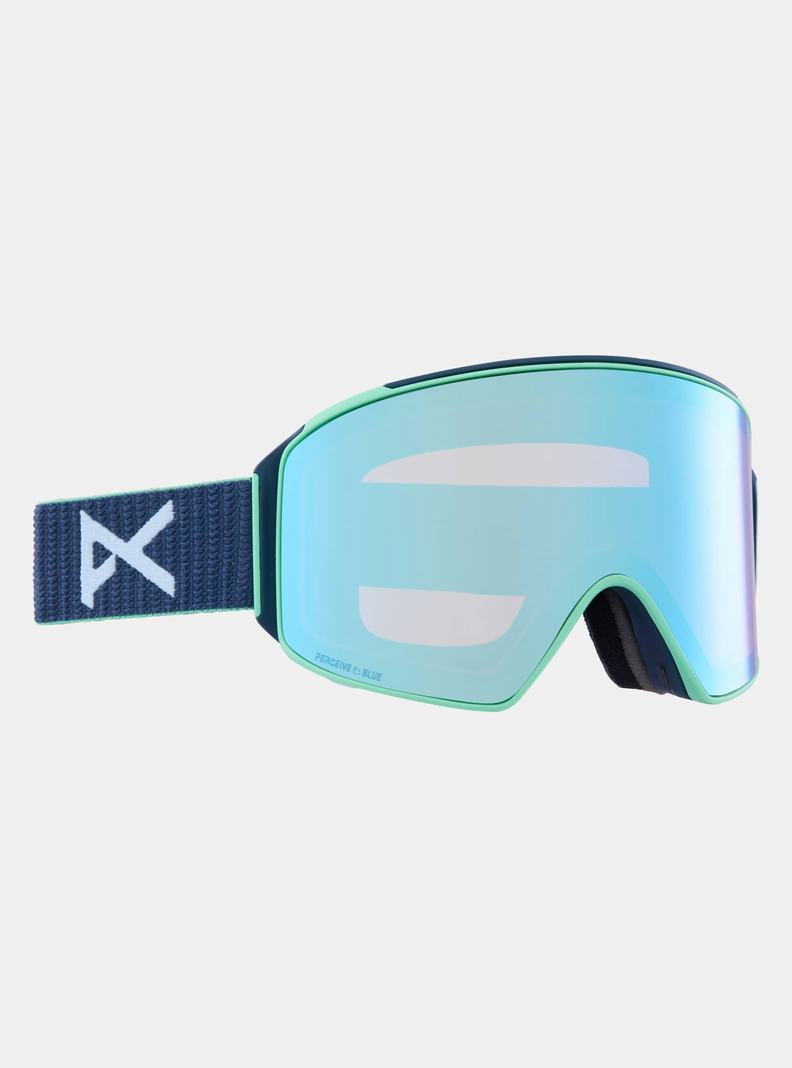 Burton Anon M4 Low Bridge Fit Goggles (Cylindrical) + Bonus Lens + MFI® Face Mask Okuliare Damske Námornícka Modrá Modre Ruzove | 86170-VOFD