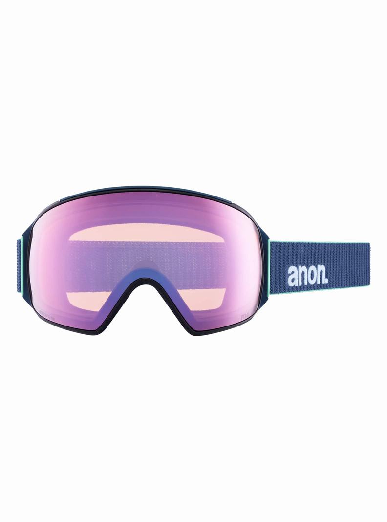 Burton Anon M4 Low Bridge Fit Goggles (Toric) + Bonus Lens + MFI® Face Mask Okuliare Panske Oranžové Červené | 10467-TFLY