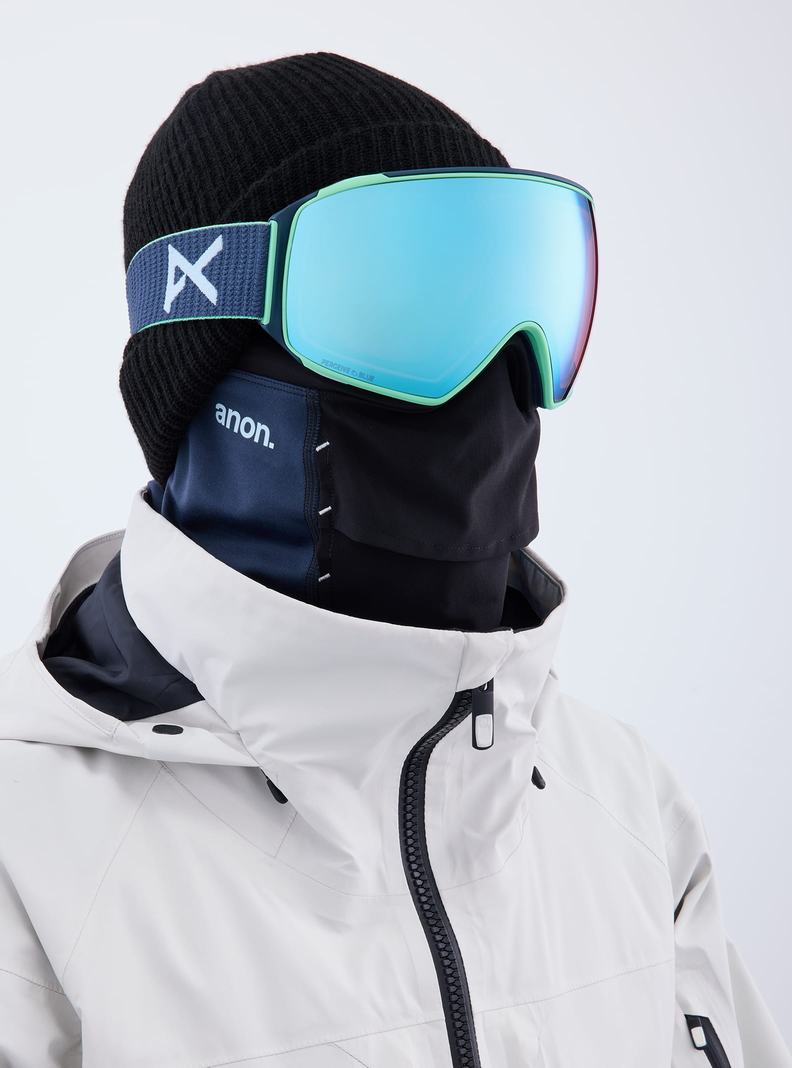 Burton Anon M4 Low Bridge Fit Goggles (Toric) + Bonus Lens + MFI® Face Mask Okuliare Damske Námornícka Modrá Modre Ruzove | 14950-CGZW