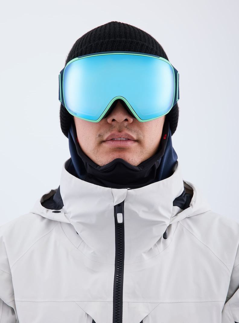 Burton Anon M4 Low Bridge Fit Goggles (Toric) + Bonus Lens + MFI® Face Mask Okuliare Damske Námornícka Modrá Modre Ruzove | 14950-CGZW