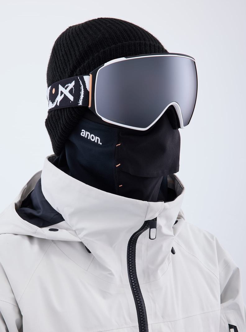 Burton Anon M4 Low Bridge Fit Goggles (Toric) + Bonus Lens + MFI® Face Mask Okuliare Damske Oranžové Čierne Nachový | 42856-ABXQ