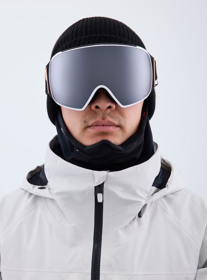 Burton Anon M4 Low Bridge Fit Goggles (Toric) + Bonus Lens + MFI® Face Mask Okuliare Damske Oranžové Čierne Nachový | 42856-ABXQ