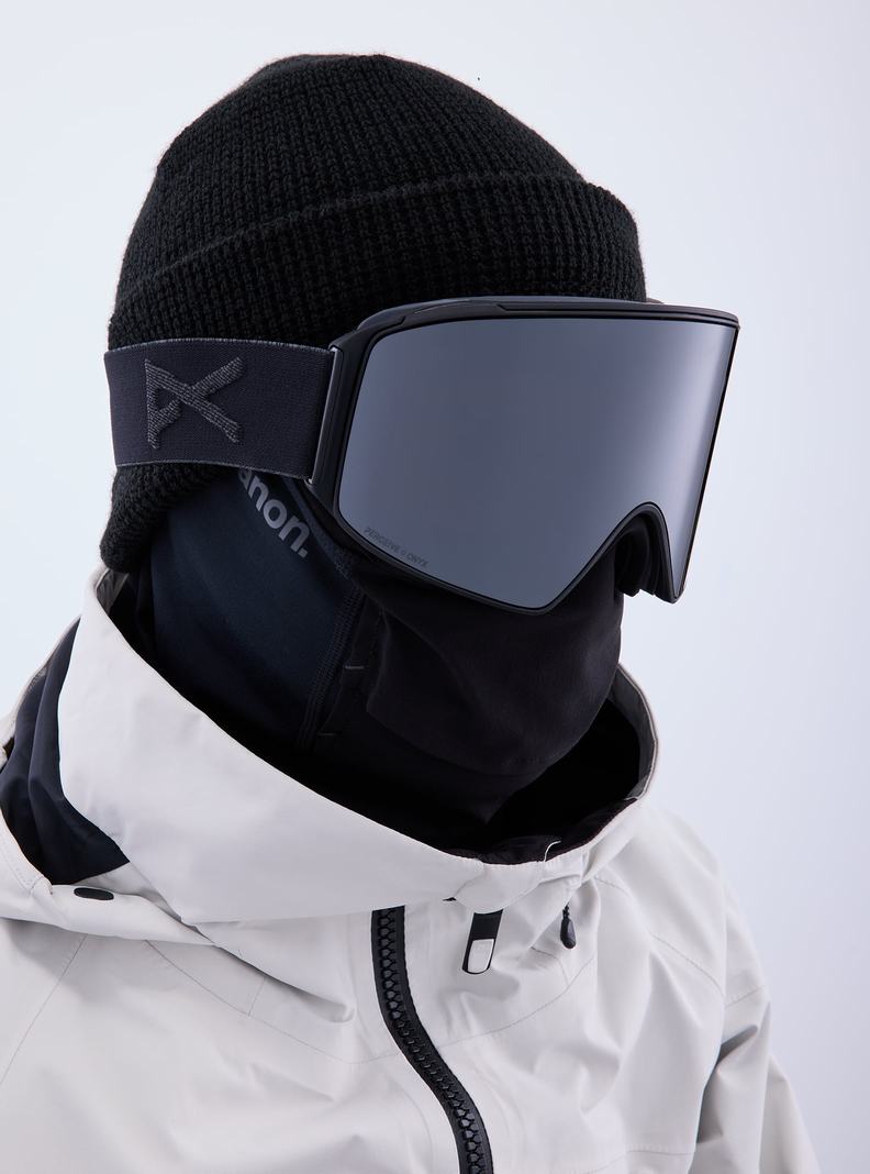 Burton Anon M4 Snapback Goggles (Cylindrical) + Bonus Lens + MFI® Face Mask Okuliare Panske Oranžové Čierne Nachový | 09461-GAPL