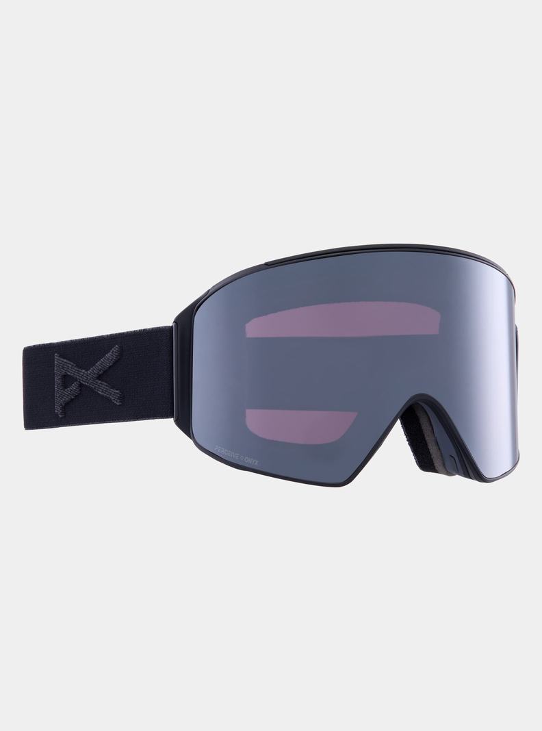 Burton Anon M4 Snapback Goggles (Cylindrical) + Bonus Lens + MFI® Face Mask Okuliare Panske Oranžové Čierne Nachový | 09461-GAPL