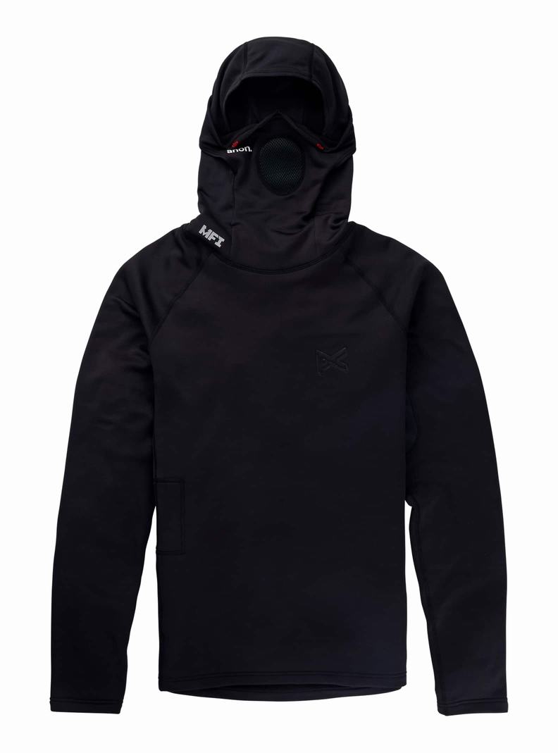 Burton Anon MFI® Power Dry® Long Sleeve Balaclava Mikina Panske Čierne | 35027-TGBZ