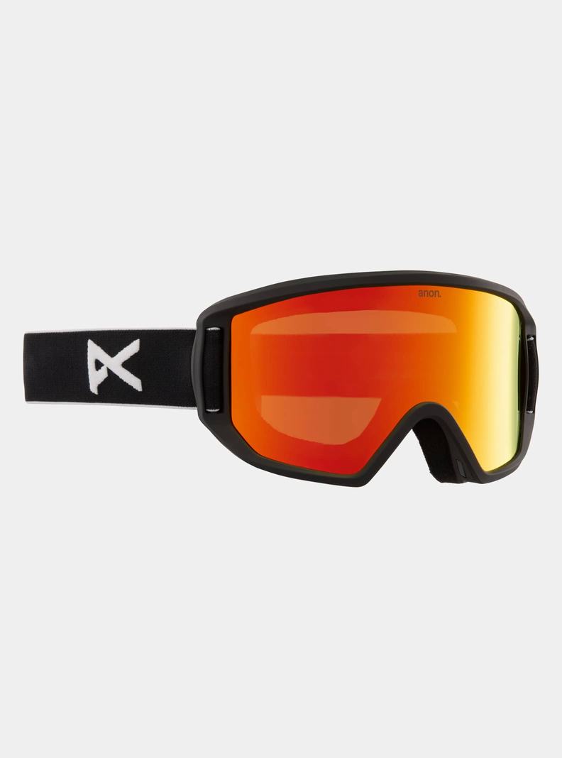 Burton Anon Relapse Jr. Goggles + MFI® Face Mask Okuliare Detske Čierne Červené | 23059-AJRF