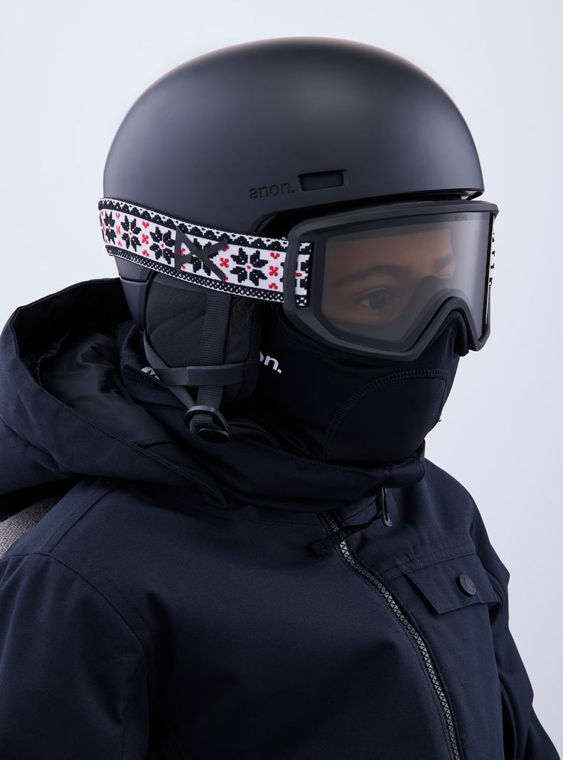 Burton Anon Relapse Jr. Goggles + MFI® Face Mask Okuliare Detske Čierne | 36785-DRMV