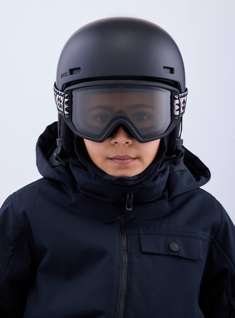 Burton Anon Relapse Jr. Goggles + MFI® Face Mask Okuliare Detske Čierne | 36785-DRMV