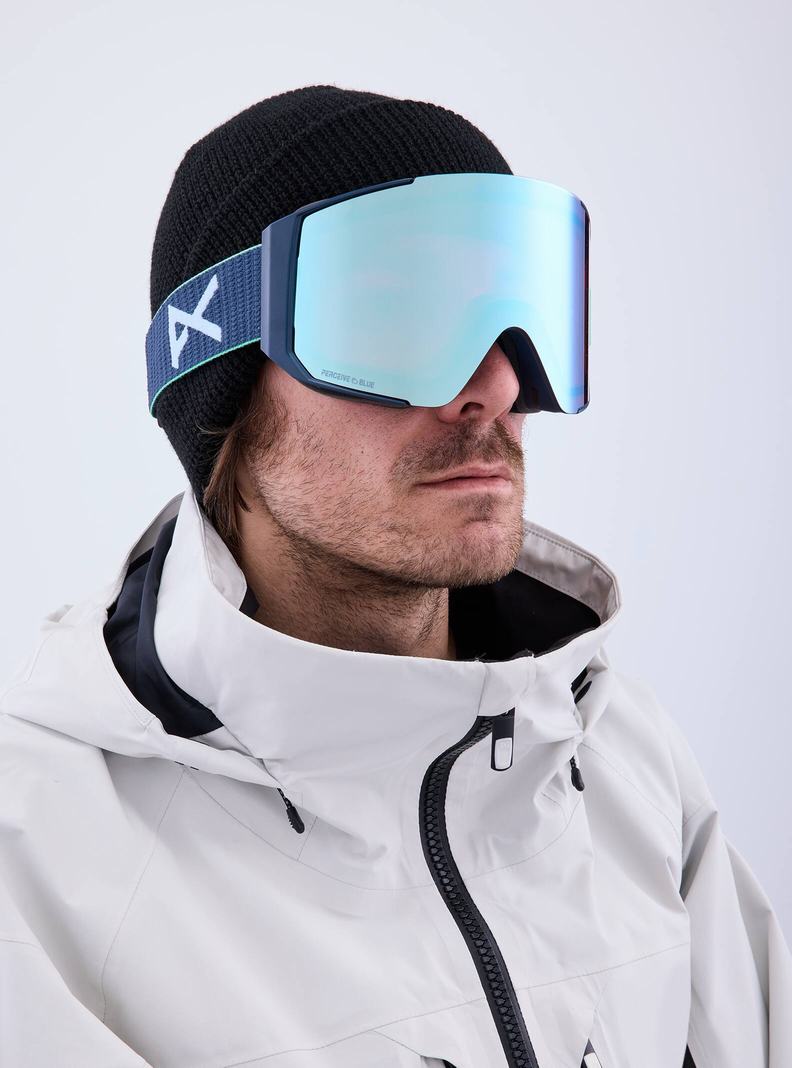 Burton Anon Sync Goggles + Bonus Lens Okuliare Panske Námornícka Modrá Modre Ruzove | 30216-DIEW