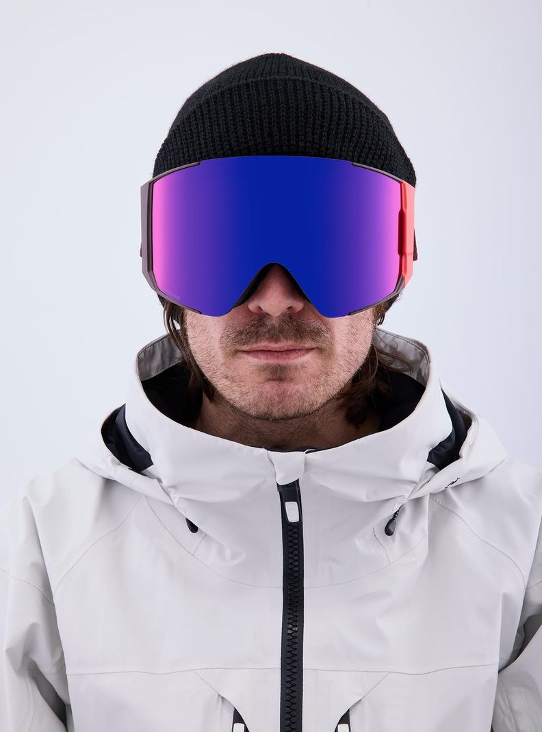 Burton Anon Sync Goggles + Bonus Lens Okuliare Panske Oranžové Červené | 41930-KSVO