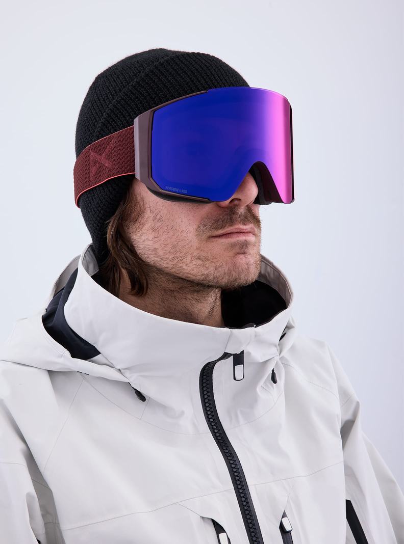 Burton Anon Sync Goggles + Bonus Lens Okuliare Panske Oranžové Červené | 41930-KSVO