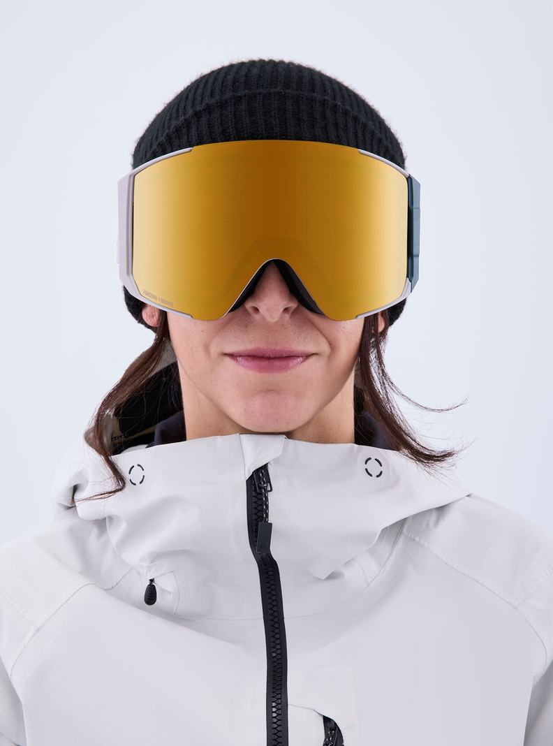Burton Anon Sync Goggles + Bonus Lens Okuliare Panske Siva Oranžové | 63597-OSRX