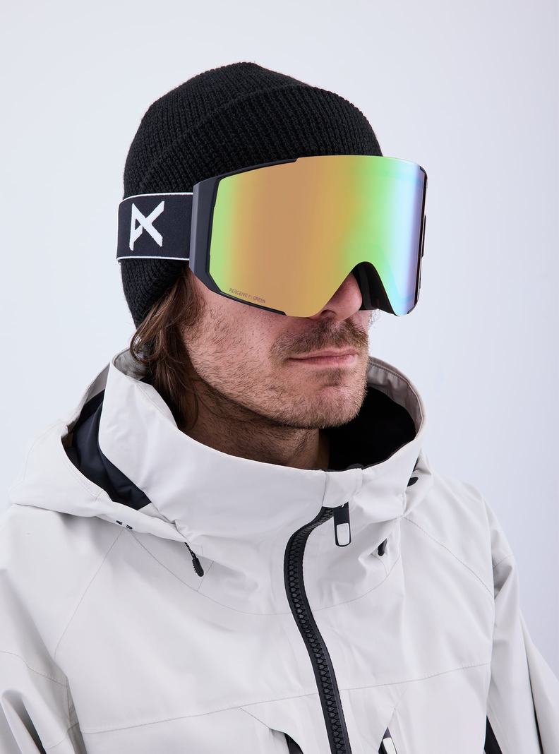 Burton Anon Sync Goggles + Bonus Lens Okuliare Panske Čierne Zelene Ruzove | 74906-BFKJ