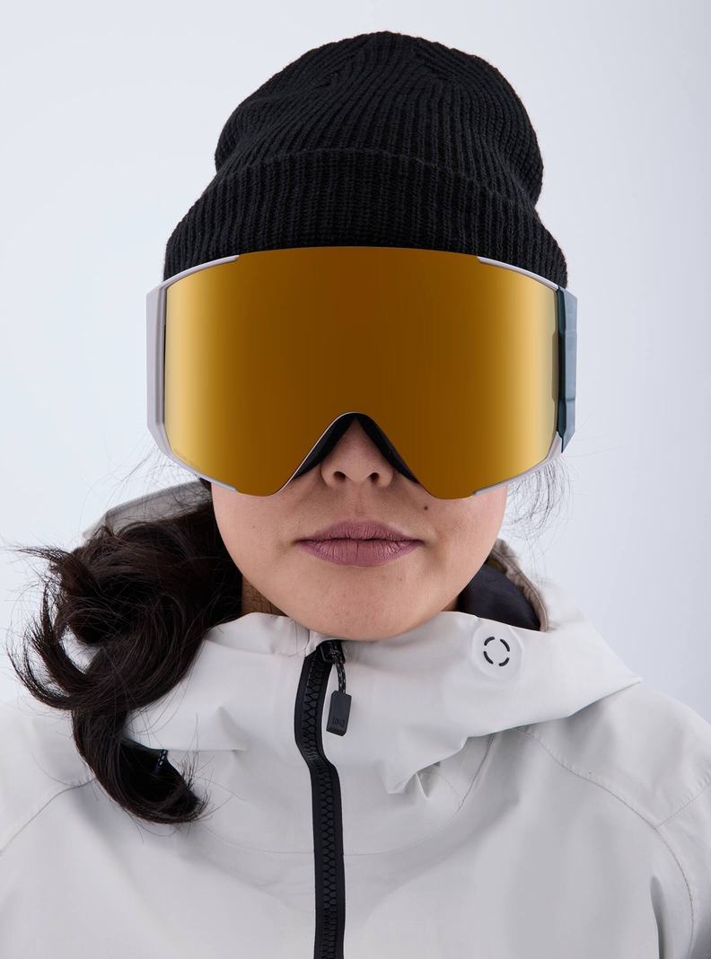 Burton Anon Sync Low Bridge Fit Goggles + Bonus Lens Okuliare Damske Siva Oranžové | 31948-BOSC