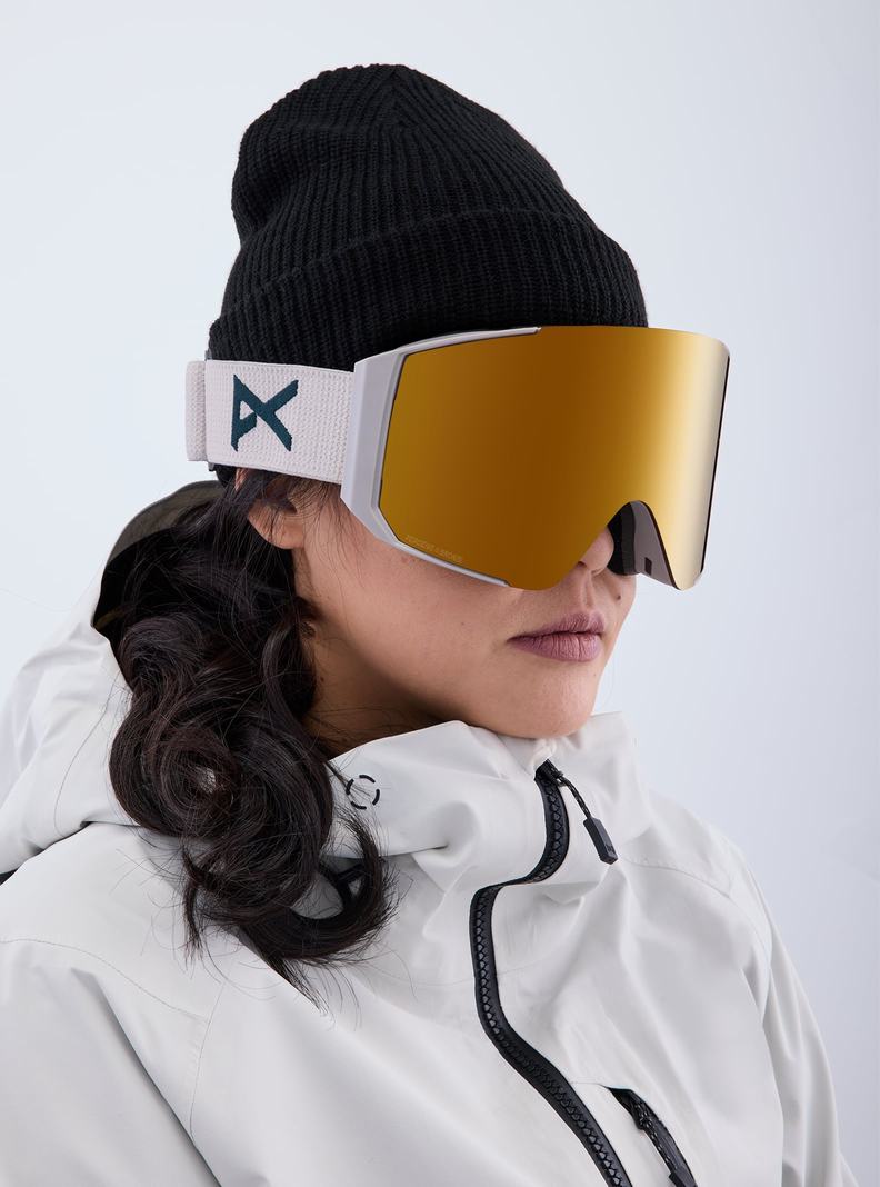 Burton Anon Sync Low Bridge Fit Goggles + Bonus Lens Okuliare Damske Siva Oranžové | 31948-BOSC