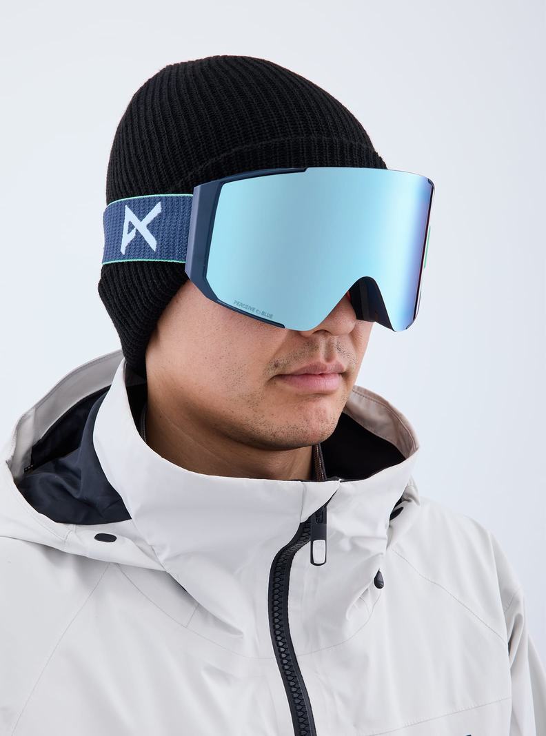 Burton Anon Sync Low Bridge Fit Goggles + Bonus Lens Okuliare Damske Námornícka Modrá Modre Ruzove | 72601-BGYV