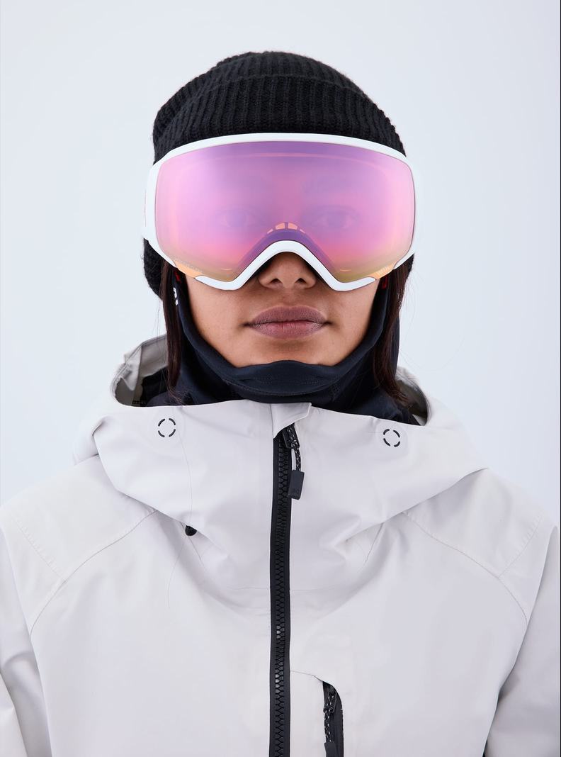 Burton Anon WM1 Goggles + Bonus Lens + MFI® Face Mask Okuliare Damske Biele Ruzove Modre | 20914-PXIV
