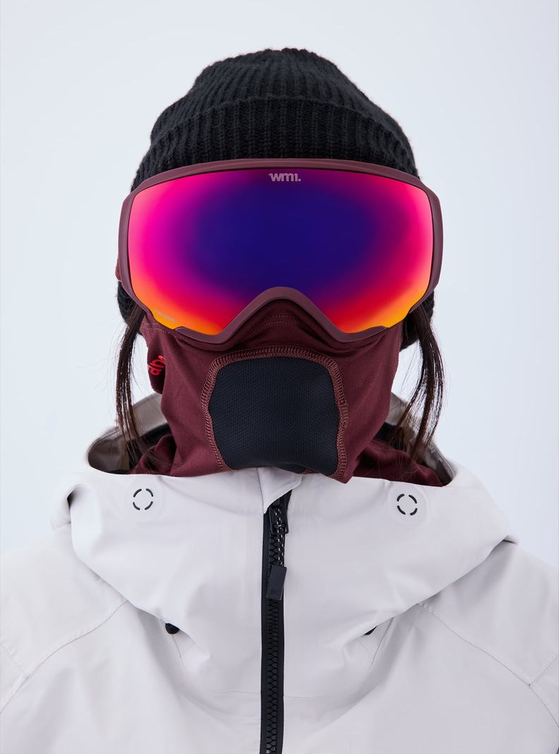 Burton Anon WM1 Goggles + Bonus Lens + MFI® Face Mask Okuliare Panske Oranžové Červené | 42506-DCUS