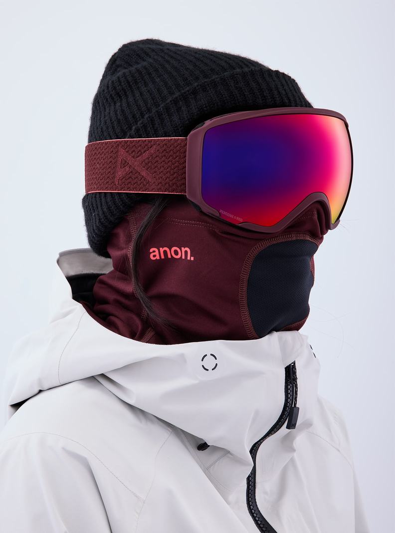 Burton Anon WM1 Goggles + Bonus Lens + MFI® Face Mask Okuliare Panske Oranžové Červené | 42506-DCUS