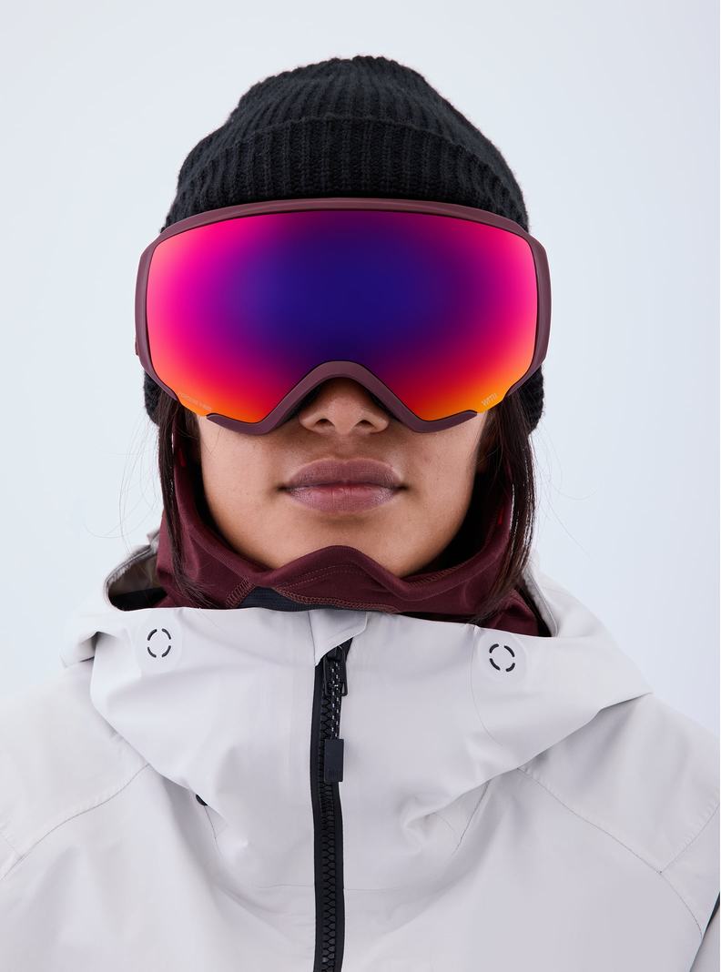 Burton Anon WM1 Goggles + Bonus Lens + MFI® Face Mask Okuliare Panske Oranžové Červené | 42506-DCUS