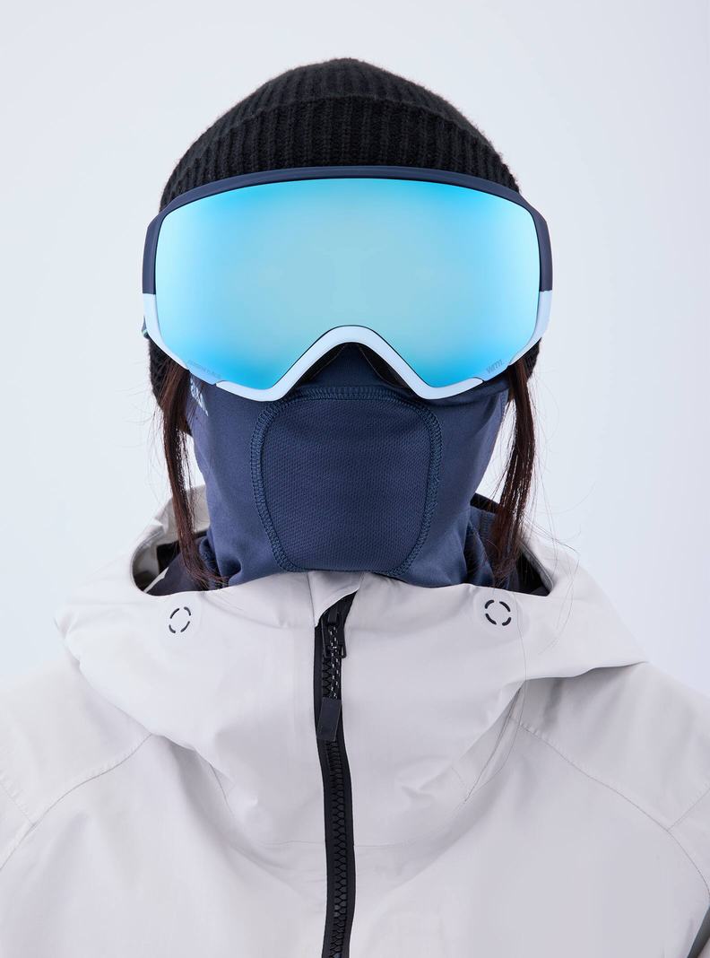 Burton Anon WM1 Goggles + Bonus Lens + MFI® Face Mask Okuliare Damske Námornícka Modrá Modre Ruzove | 61742-ZQCK
