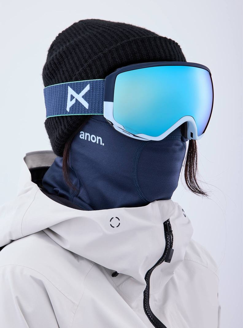 Burton Anon WM1 Goggles + Bonus Lens + MFI® Face Mask Okuliare Damske Námornícka Modrá Modre Ruzove | 61742-ZQCK