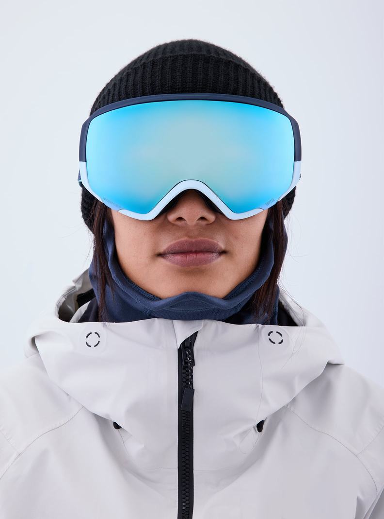 Burton Anon WM1 Goggles + Bonus Lens + MFI® Face Mask Okuliare Damske Námornícka Modrá Modre Ruzove | 61742-ZQCK