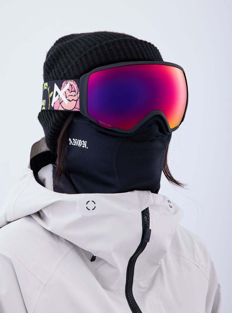 Burton Anon WM1 Goggles + Bonus Lens + MFI® Face Mask Okuliare Damske Oranžové Červené | 96527-HTNK