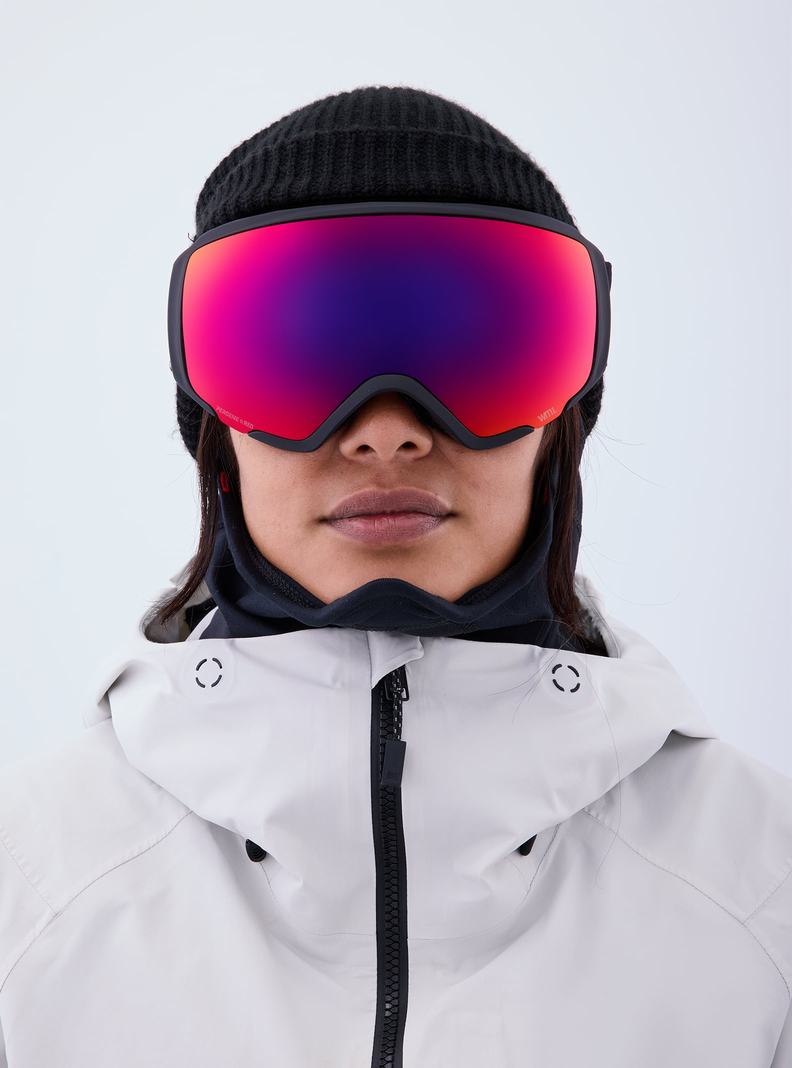 Burton Anon WM1 Goggles + Bonus Lens + MFI® Face Mask Okuliare Damske Oranžové Červené | 96527-HTNK