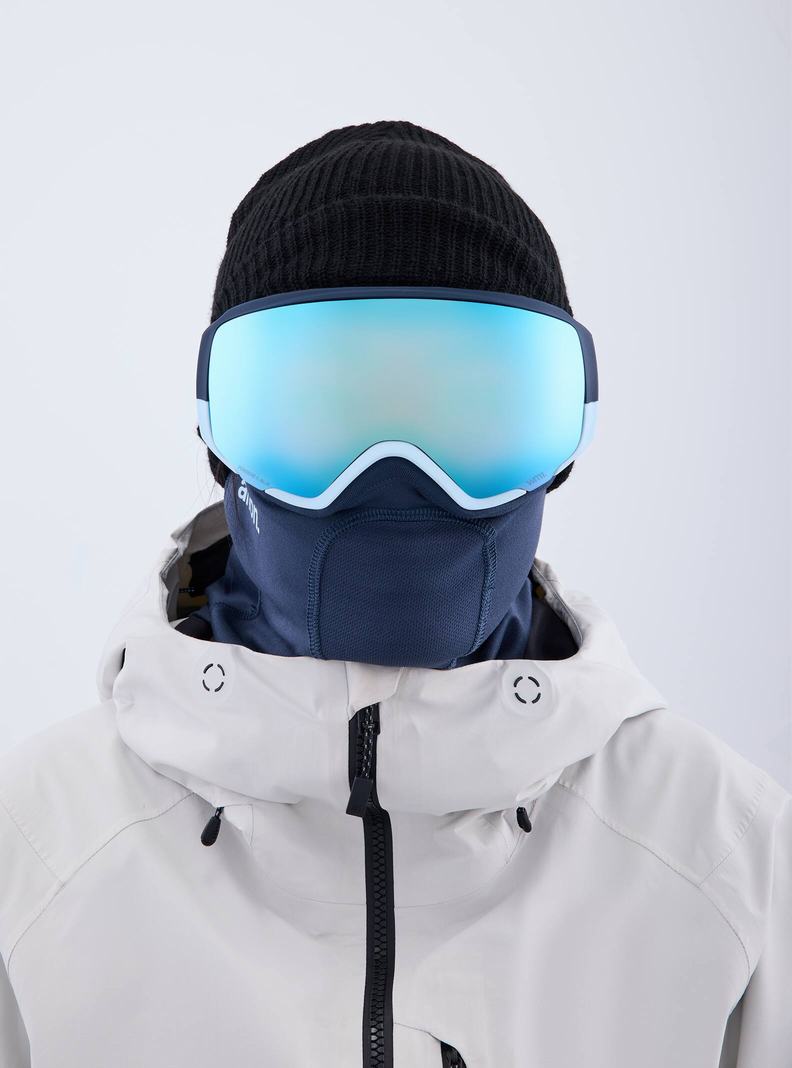 Burton Anon WM1 Low Bridge Fit Goggles + Bonus Lens + MFI® Face Mask Okuliare Damske Námornícka Modrá Modre Ruzove | 06712-EJUI
