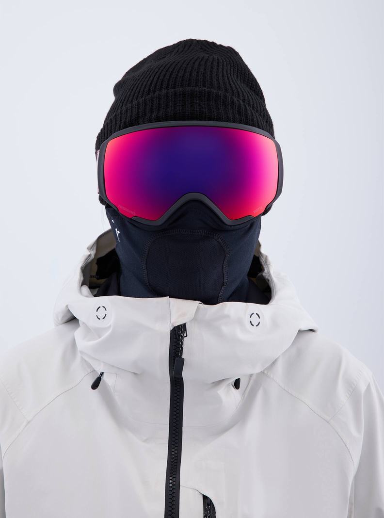 Burton Anon WM1 Low Bridge Fit Goggles + Bonus Lens + MFI® Face Mask Okuliare Panske Oranžové Červené | 19540-XFVQ