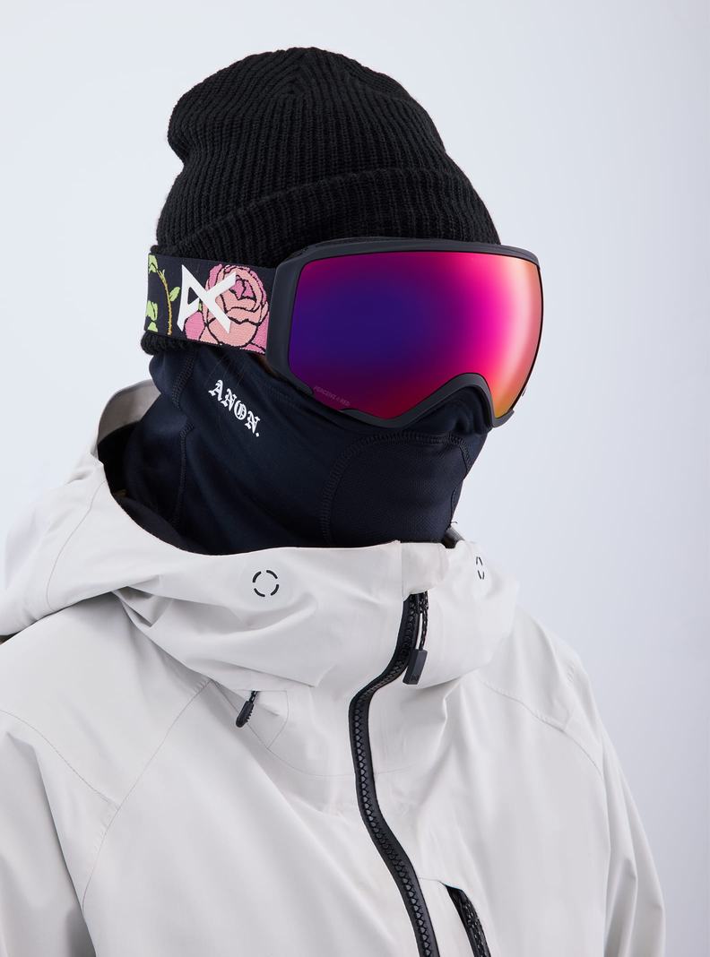 Burton Anon WM1 Low Bridge Fit Goggles + Bonus Lens + MFI® Face Mask Okuliare Panske Oranžové Červené | 19540-XFVQ