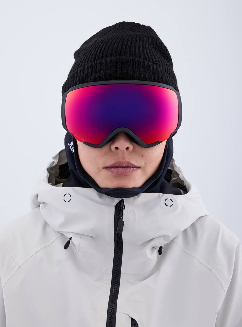 Burton Anon WM1 Low Bridge Fit Goggles + Bonus Lens + MFI® Face Mask Okuliare Damske Oranžové Červené | 24813-MGOL