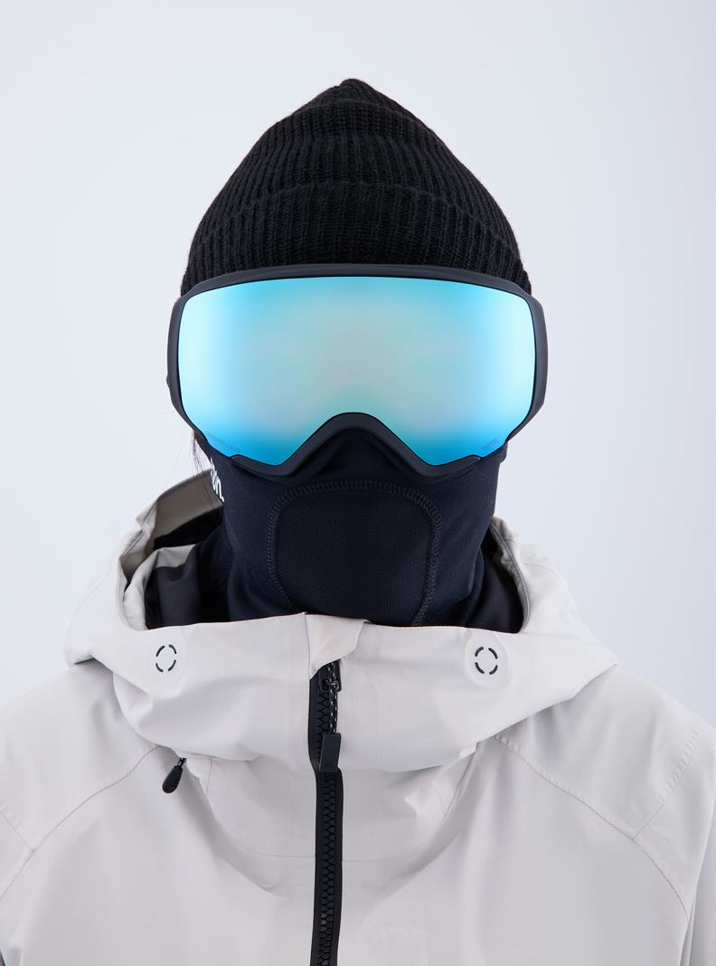 Burton Anon WM1 Low Bridge Fit Goggles + Bonus Lens + MFI® Face Mask Okuliare Panske Čierne Modre Ruzove | 58714-PADF