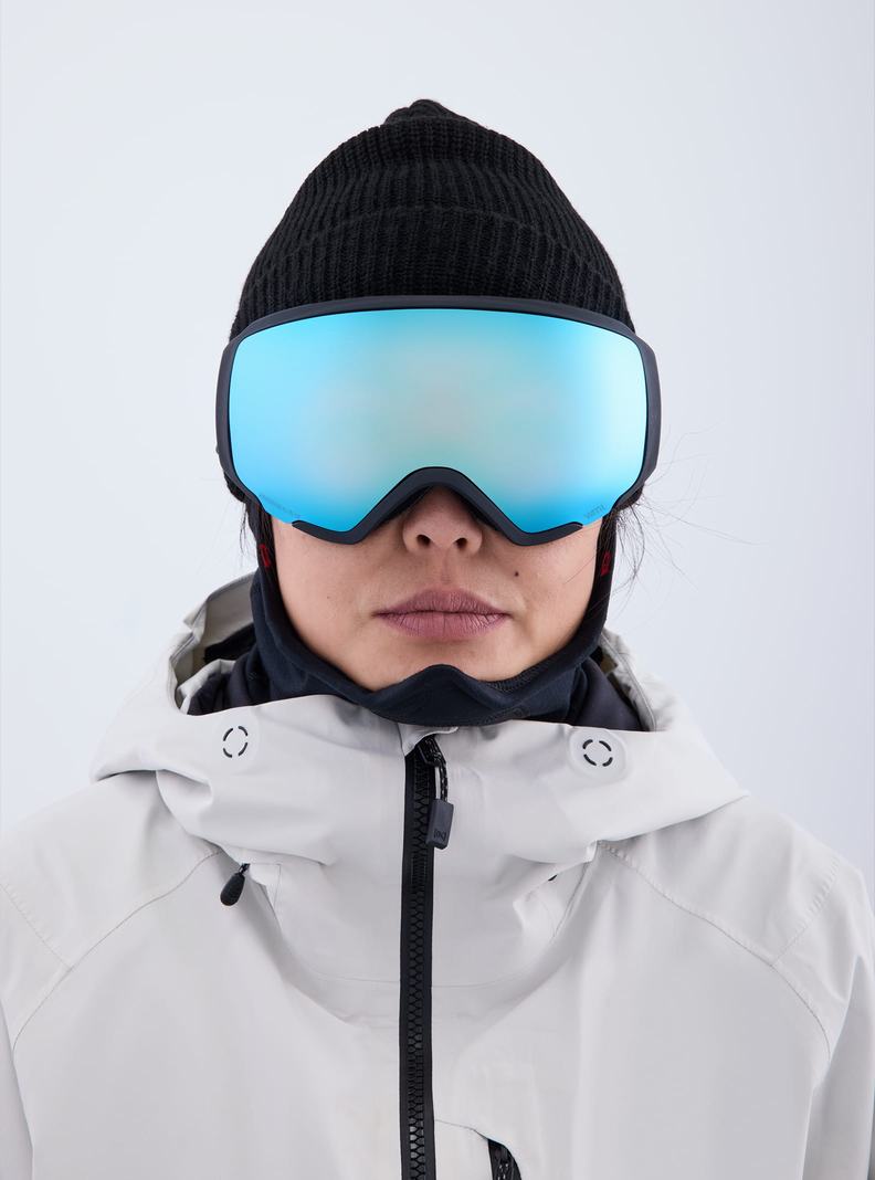 Burton Anon WM1 Low Bridge Fit Goggles + Bonus Lens + MFI® Face Mask Okuliare Panske Čierne Modre Ruzove | 58714-PADF