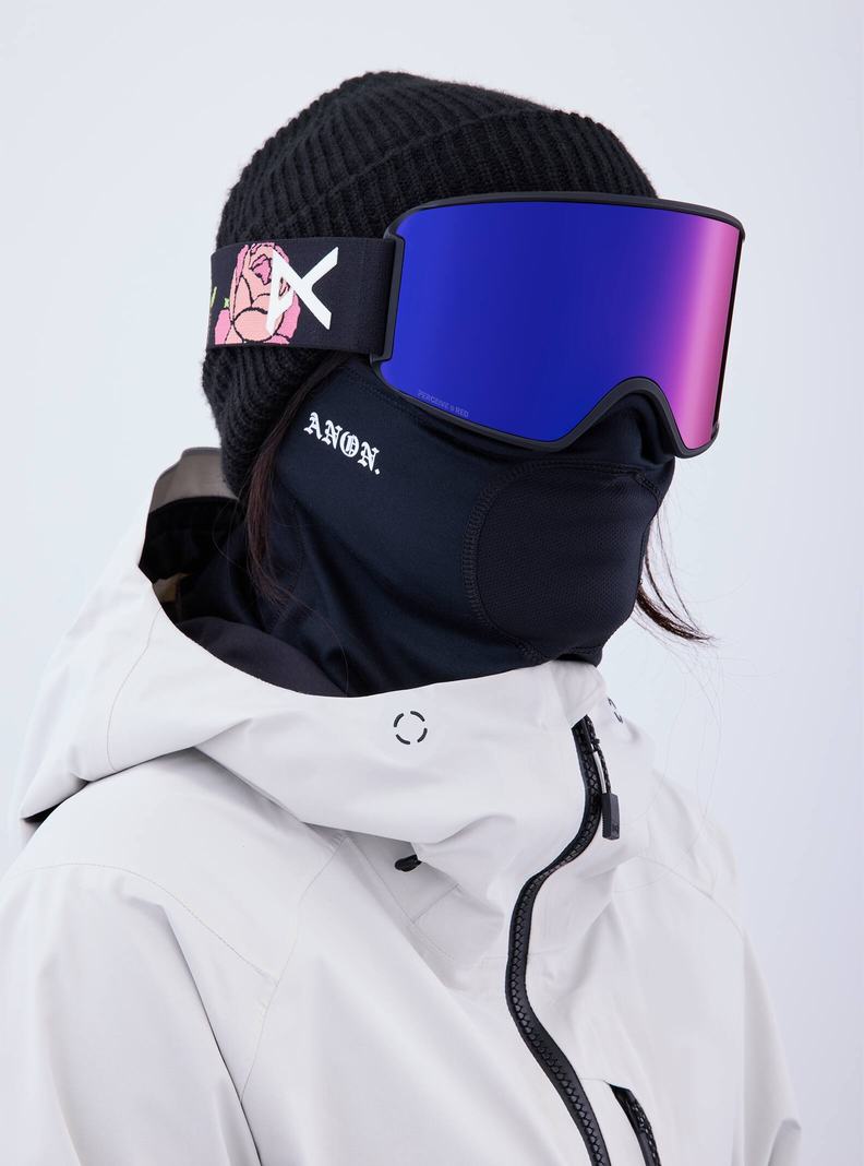 Burton Anon WM3 Goggles + Bonus Lens + MFI® Face Mask Okuliare Damske Oranžové Červené | 04283-EIHY
