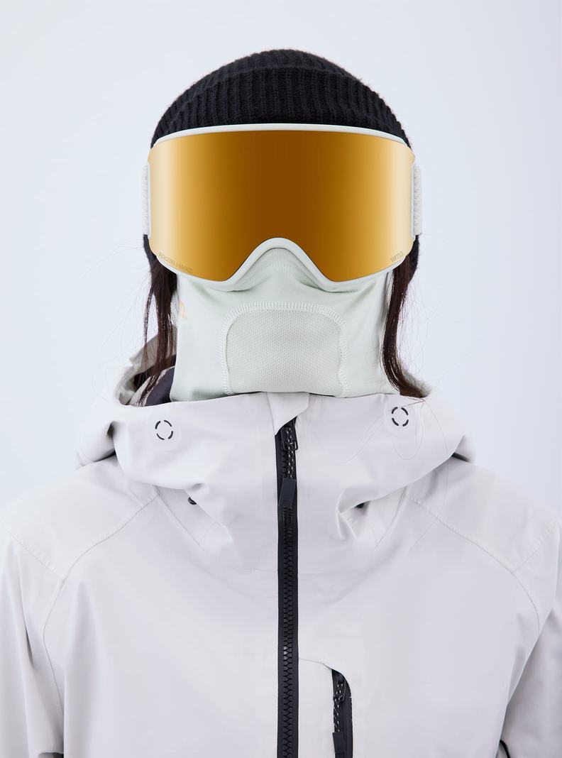 Burton Anon WM3 Goggles + Bonus Lens + MFI® Face Mask Okuliare Panske Oranžové | 34129-SVEC