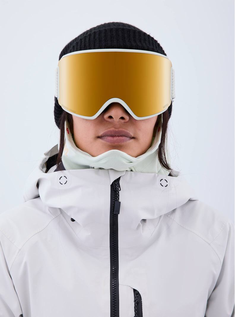 Burton Anon WM3 Goggles + Bonus Lens + MFI® Face Mask Okuliare Panske Oranžové | 34129-SVEC