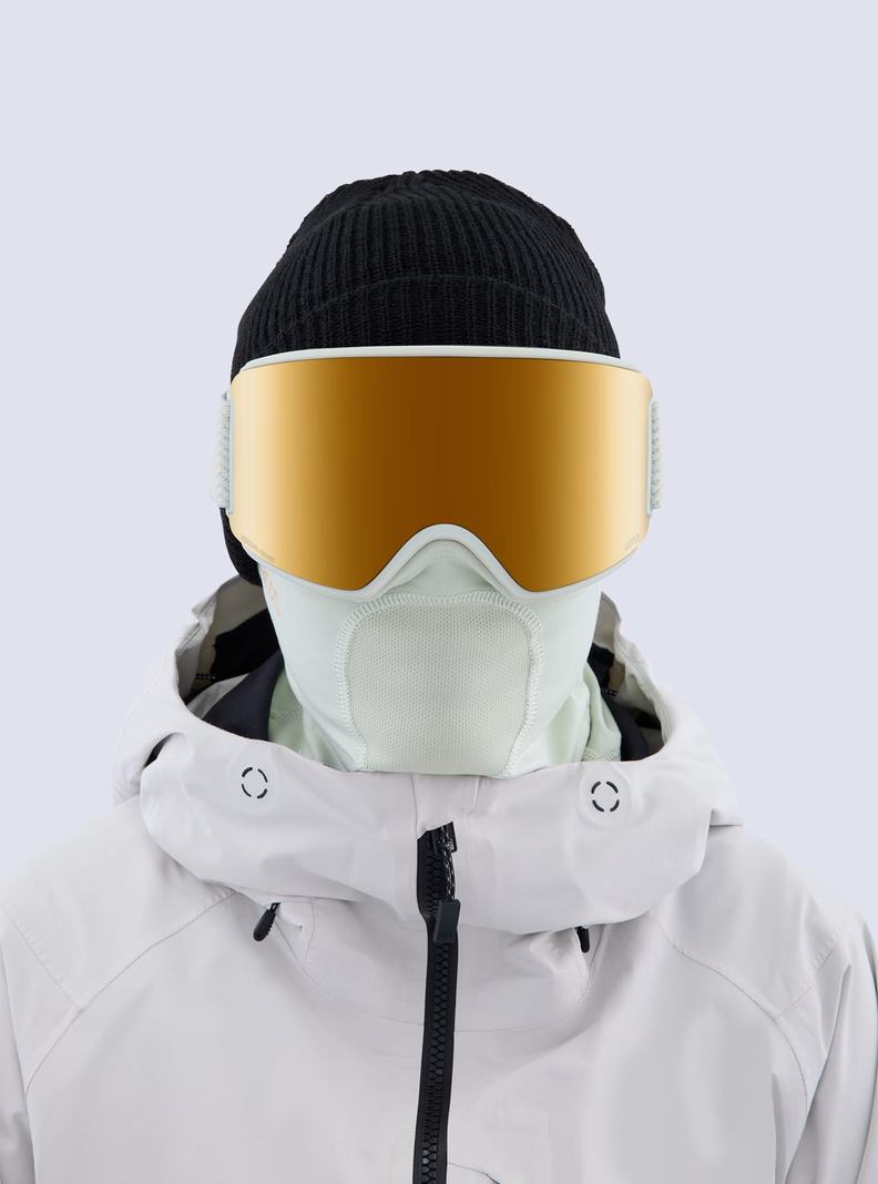 Burton Anon WM3 Low Bridge Fit Goggles + Bonus Lens + MFI® Face Mask Okuliare Panske Oranžové | 18950-YRCZ