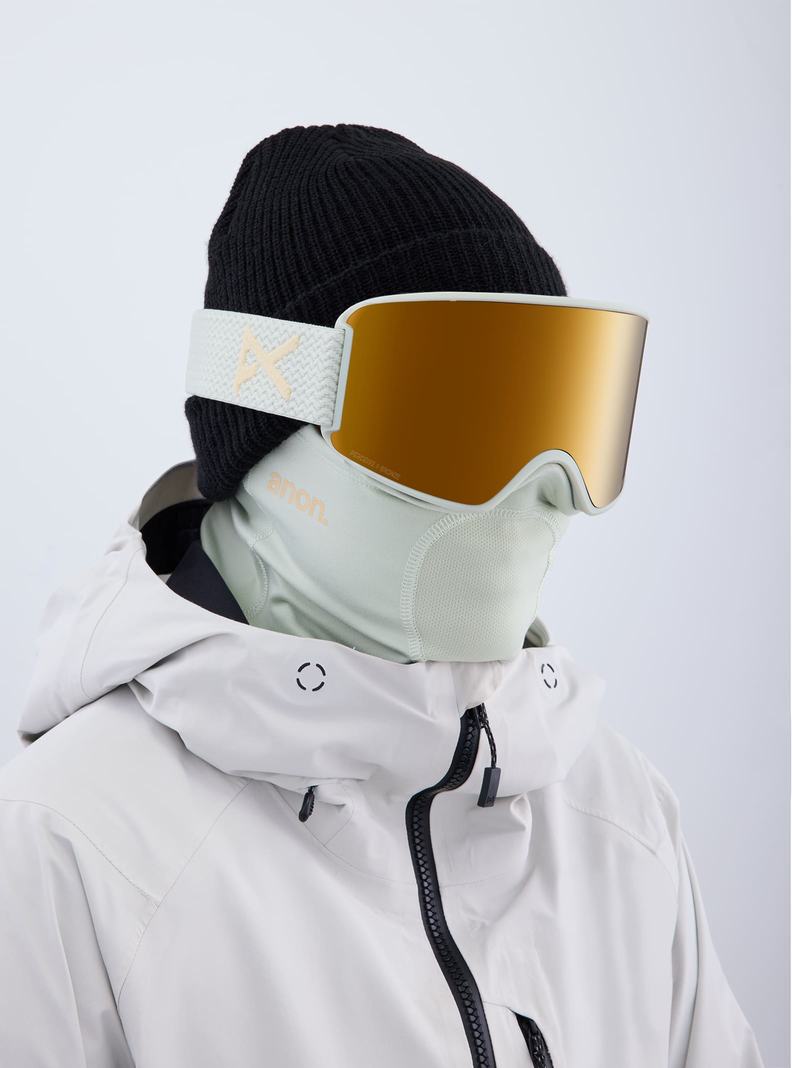 Burton Anon WM3 Low Bridge Fit Goggles + Bonus Lens + MFI® Face Mask Okuliare Panske Oranžové | 18950-YRCZ