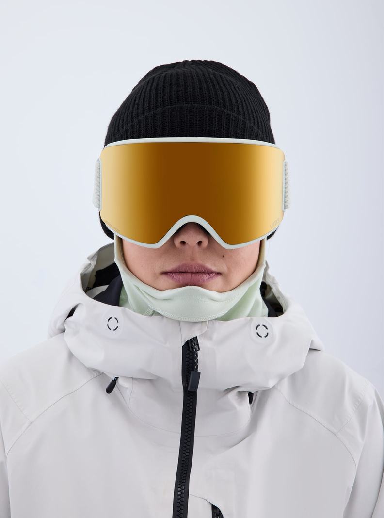 Burton Anon WM3 Low Bridge Fit Goggles + Bonus Lens + MFI® Face Mask Okuliare Panske Oranžové | 18950-YRCZ