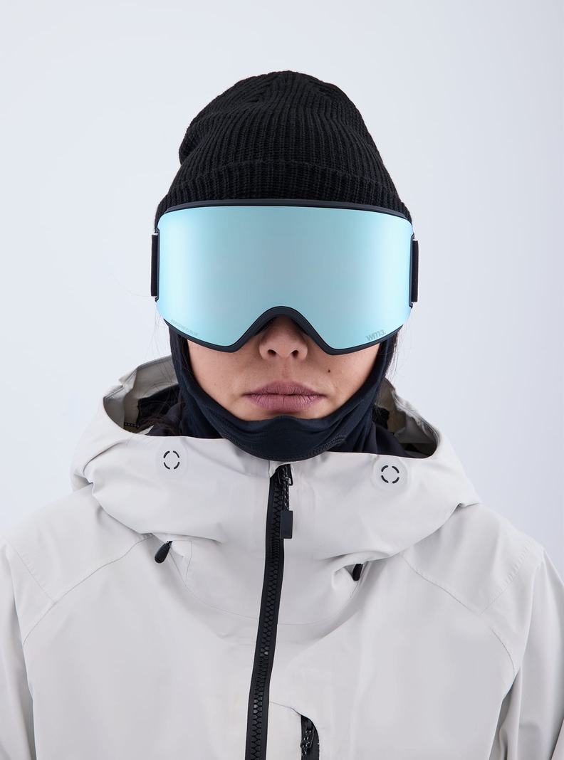 Burton Anon WM3 Low Bridge Fit Goggles + Bonus Lens + MFI® Face Mask Okuliare Panske Čierne Modre Ruzove | 19736-CURV