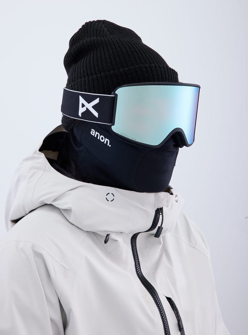 Burton Anon WM3 Low Bridge Fit Goggles + Bonus Lens + MFI® Face Mask Okuliare Damske Čierne Modre Ruzove | 43720-OUJS