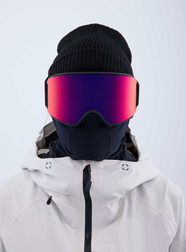 Burton Anon WM3 Low Bridge Fit Goggles + Bonus Lens + MFI® Face Mask Okuliare Damske Oranžové Červené | 71984-WGQN